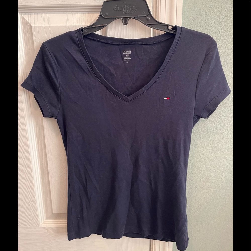 Tommy Hilfiger dark blue womens tshirt size medium